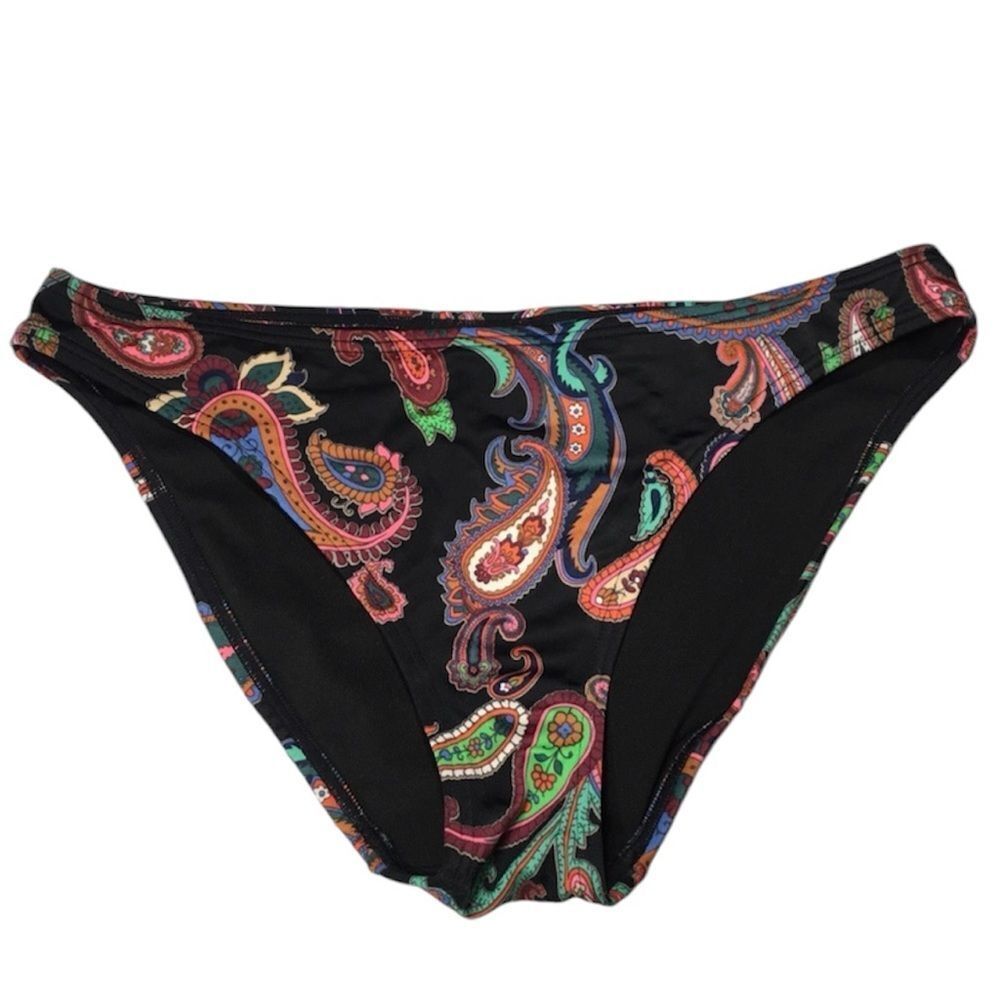 VS BOHO PAISLEY PRINT SWIMSUIT BIKINI BOTTOM MEDIUM‎ DISCONTINUED